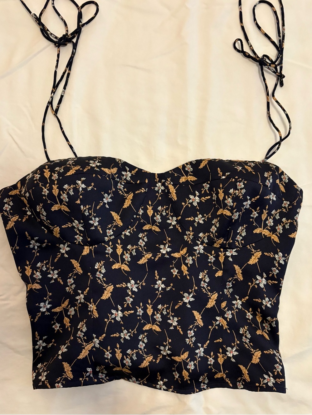 Anthropologie “Kourt” Genevieve Satin Corset Top - NWOT - M - TTS